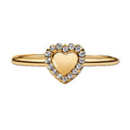 PANDORA 163801C01-52 – Damen Ring mit Gelbgold-Vergoldung