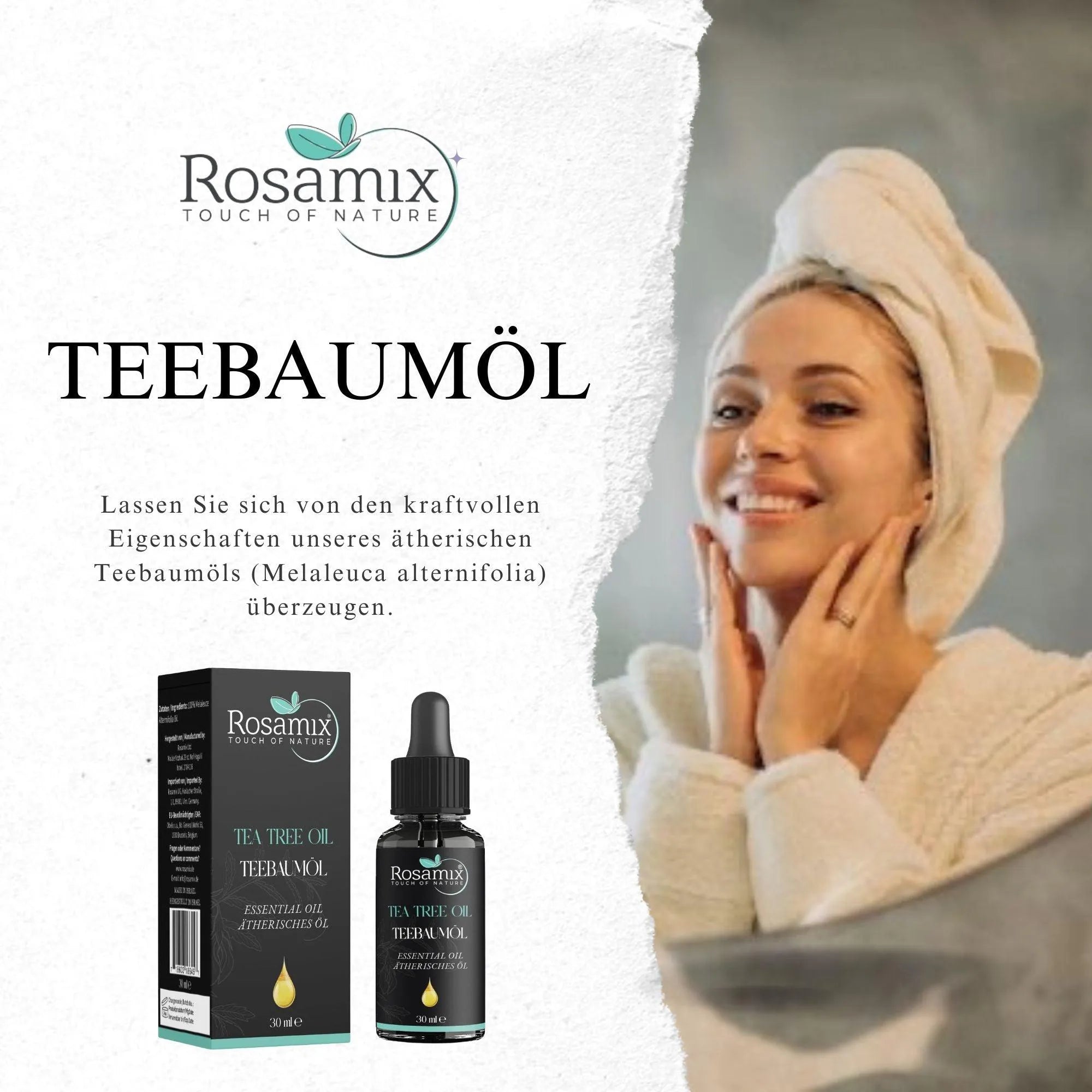 Teebaumöl – 100 % Reines Ätherisches Öl für Pflege, Aroma & Wohlbefinden