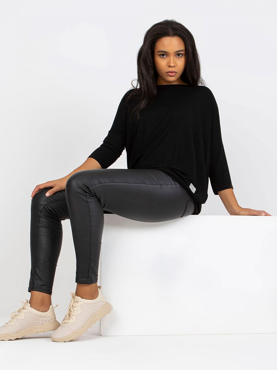 Plus Size Bluse mit 3/4-Ärmeln